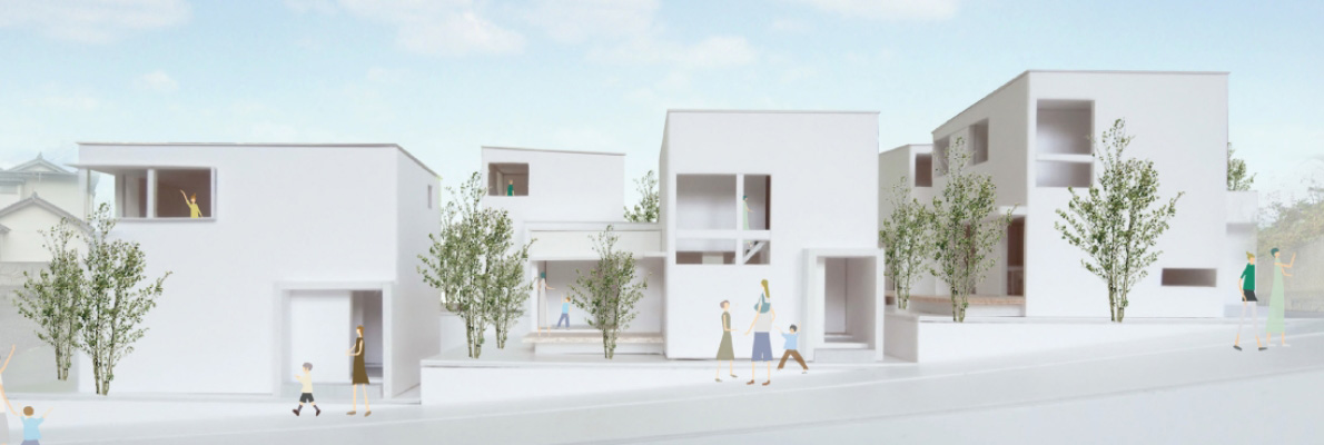 都市住宅の理想形を追求戸建てでありながら、コーポラティブハウスのデザインを・・・